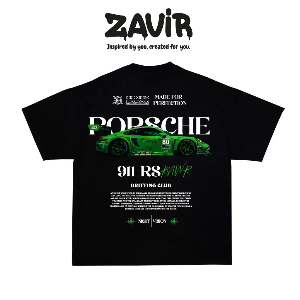 Camiseta Porsche RAWR Green