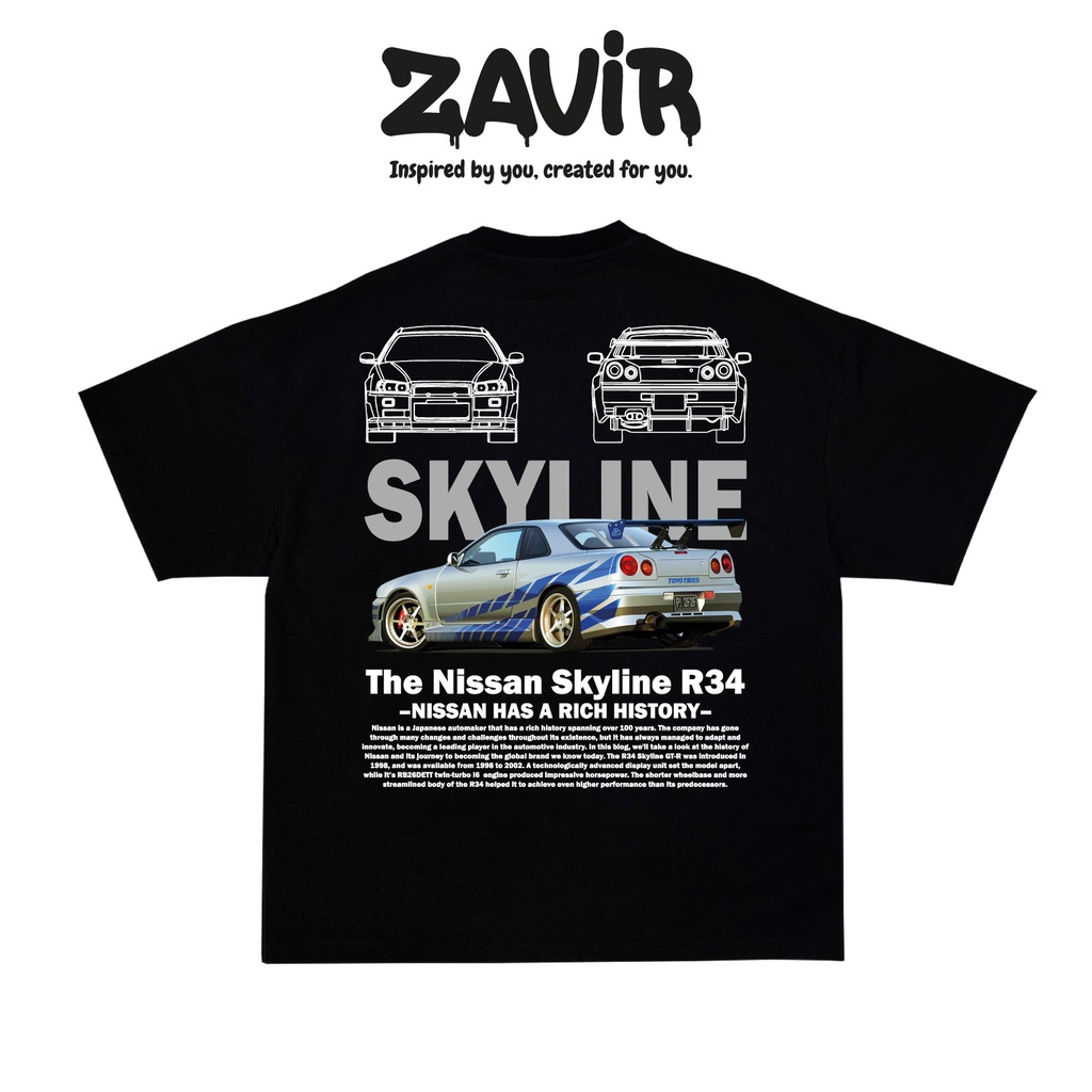 Nissan Skyline R34 Camiseta
