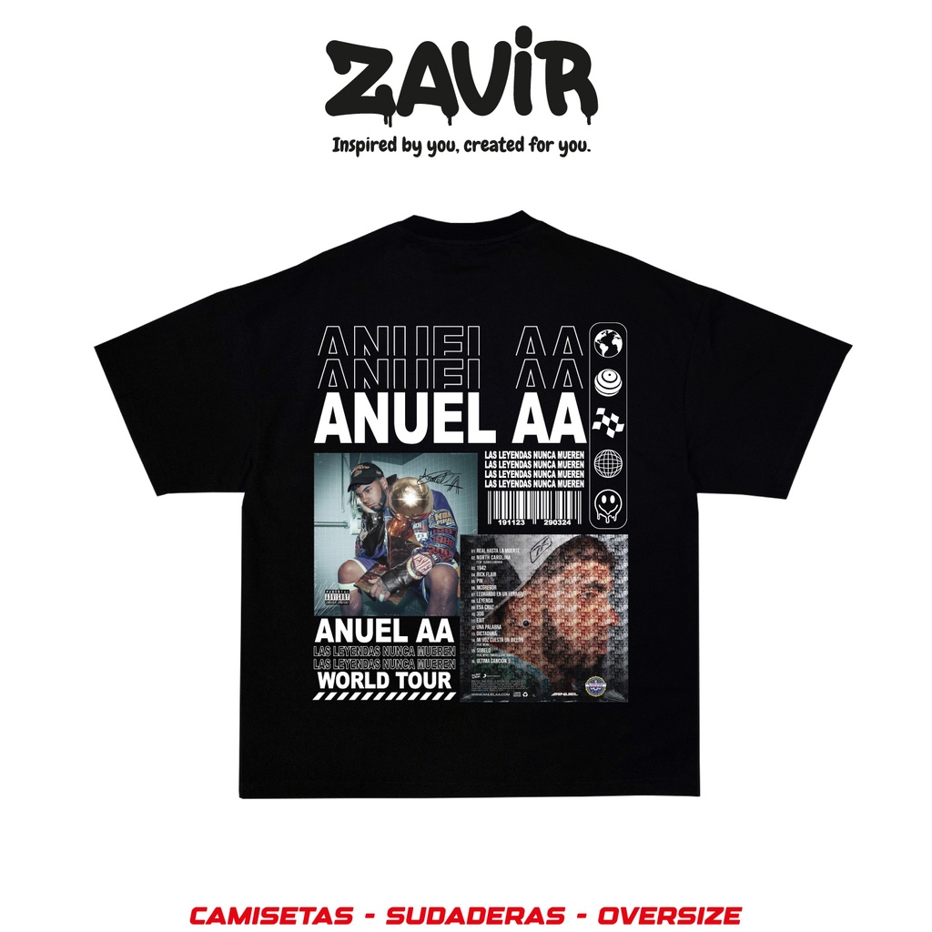 Camiseta Anuel AA / WORLD TOUR