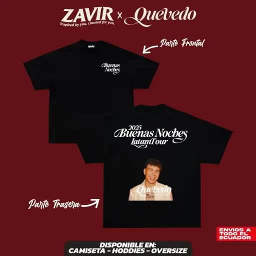 CAMISETA QUEVEDO BUENAS NOCHES / LATAMTOUR