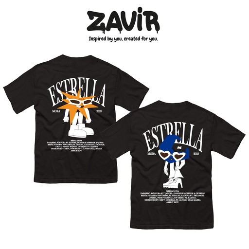 Camisetas Mora / Estrella - Media Luna