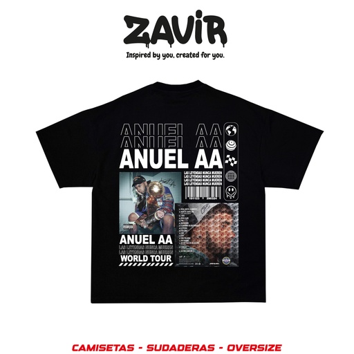 Camiseta Anuel AA / WORLD TOUR